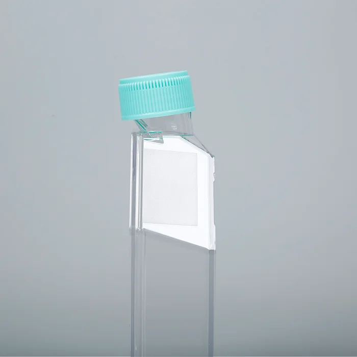 Frosted writing area of the cell culture flask.