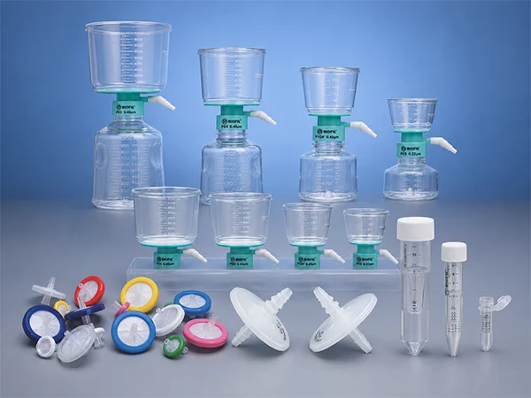 Commonly used consumables for filtration experiments