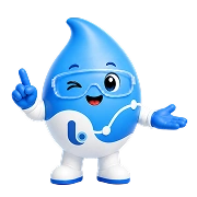 Mascot Yanyan winks and smiles, raising one finger to show an idea.