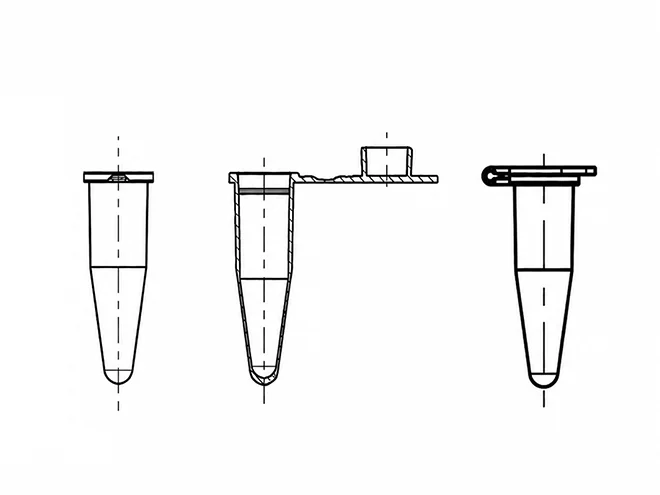 Schematic diagram of single PCR tube structure
